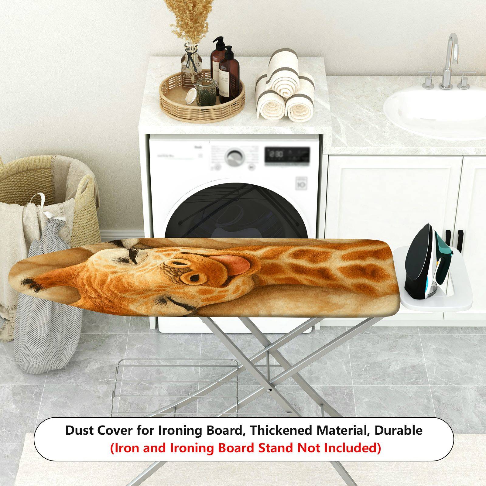1-Piece Giraffe  Animal  Ironing Board Cover, Universal Size, Without Board