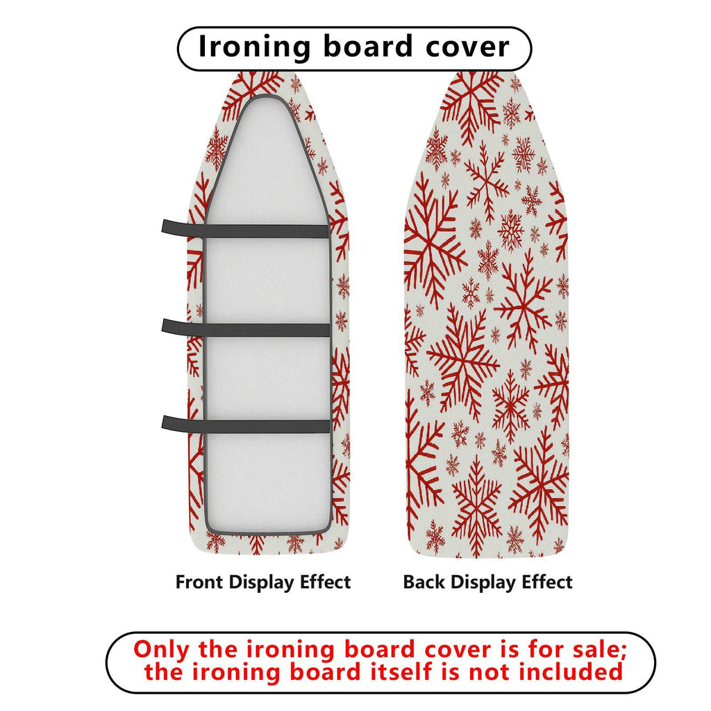 1-Piece Snowflake Christmas Festive  Ironing Board Cover, Universal Size, Without Board