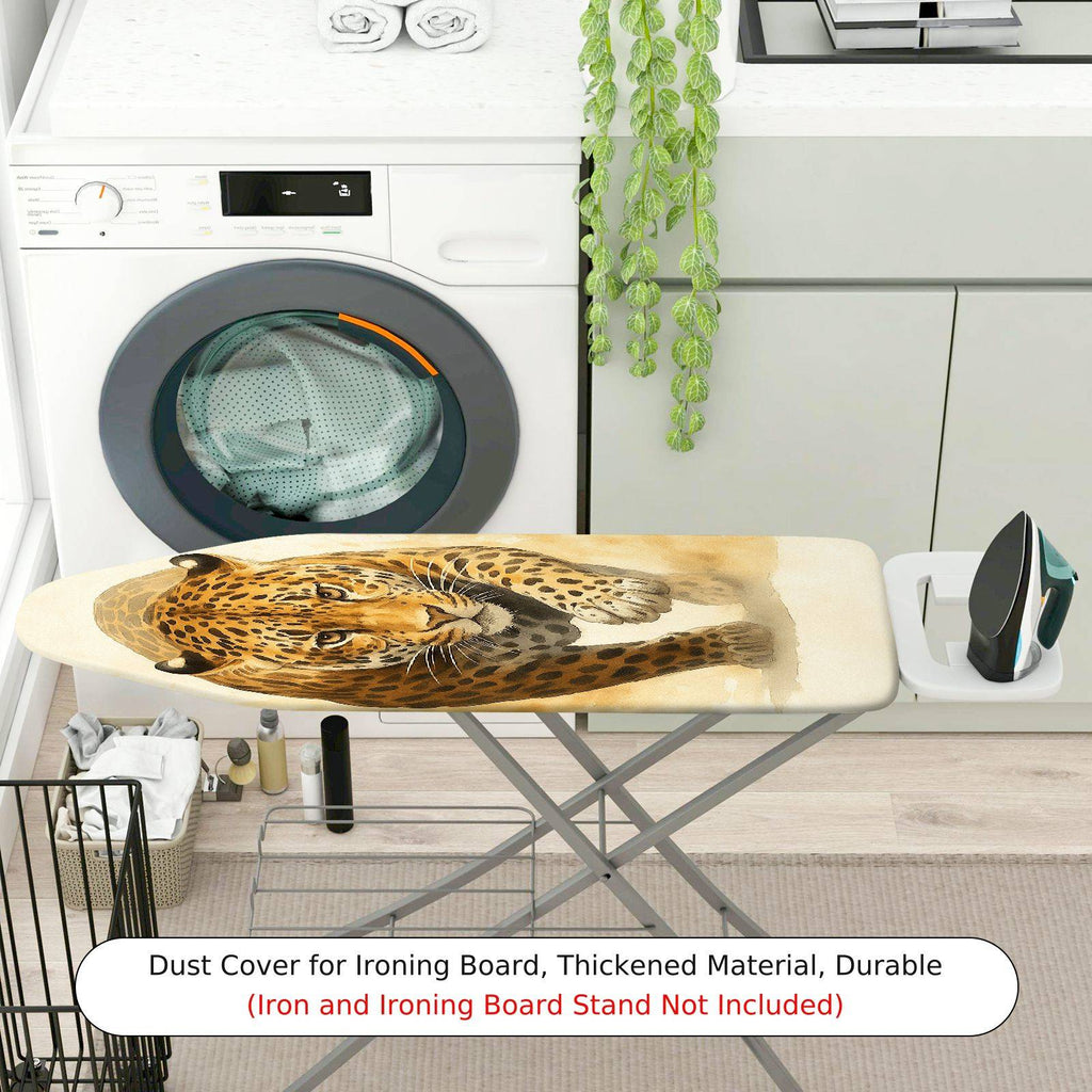 1-Piece Leopard Animal Print Exotic  Ironing Board Cover, Universal Size, Without Board