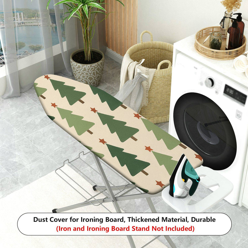 1-Piece Christmas Tree Star Pattern Festive  Ironing Board Cover, Universal Size, Without Board