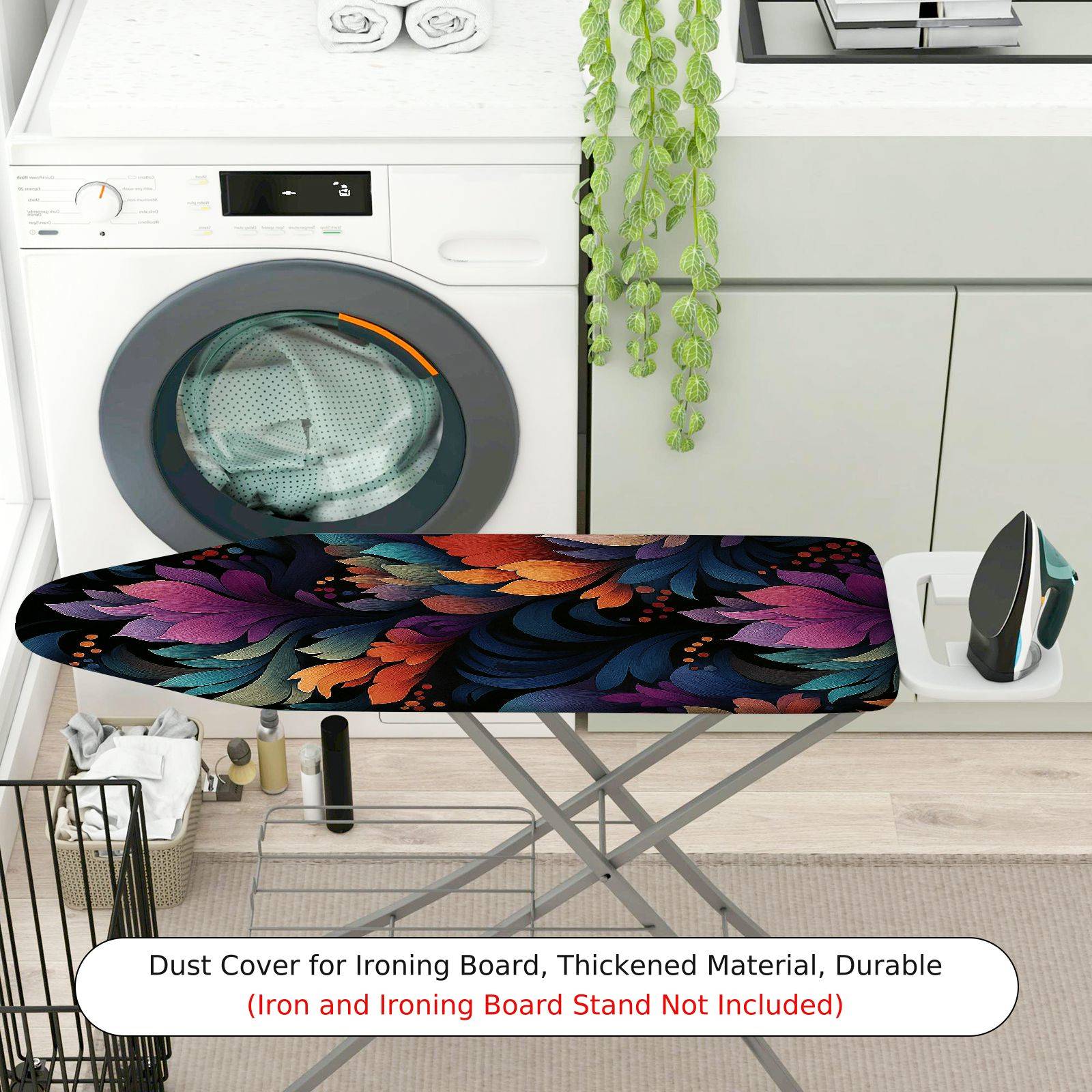 1-Piece Floral Abstract Colorful  Ironing Board Cover, Universal Size, Without Board