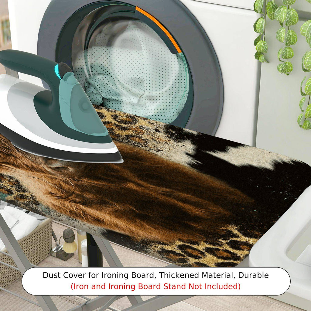 1-Piece Animal Print Safari Wild  Ironing Board Cover, Universal Size, Without Board