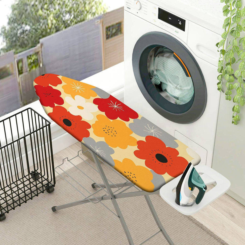 1-Piece Floral Vintage Retro  Ironing Board Cover, Universal Size, Without Board