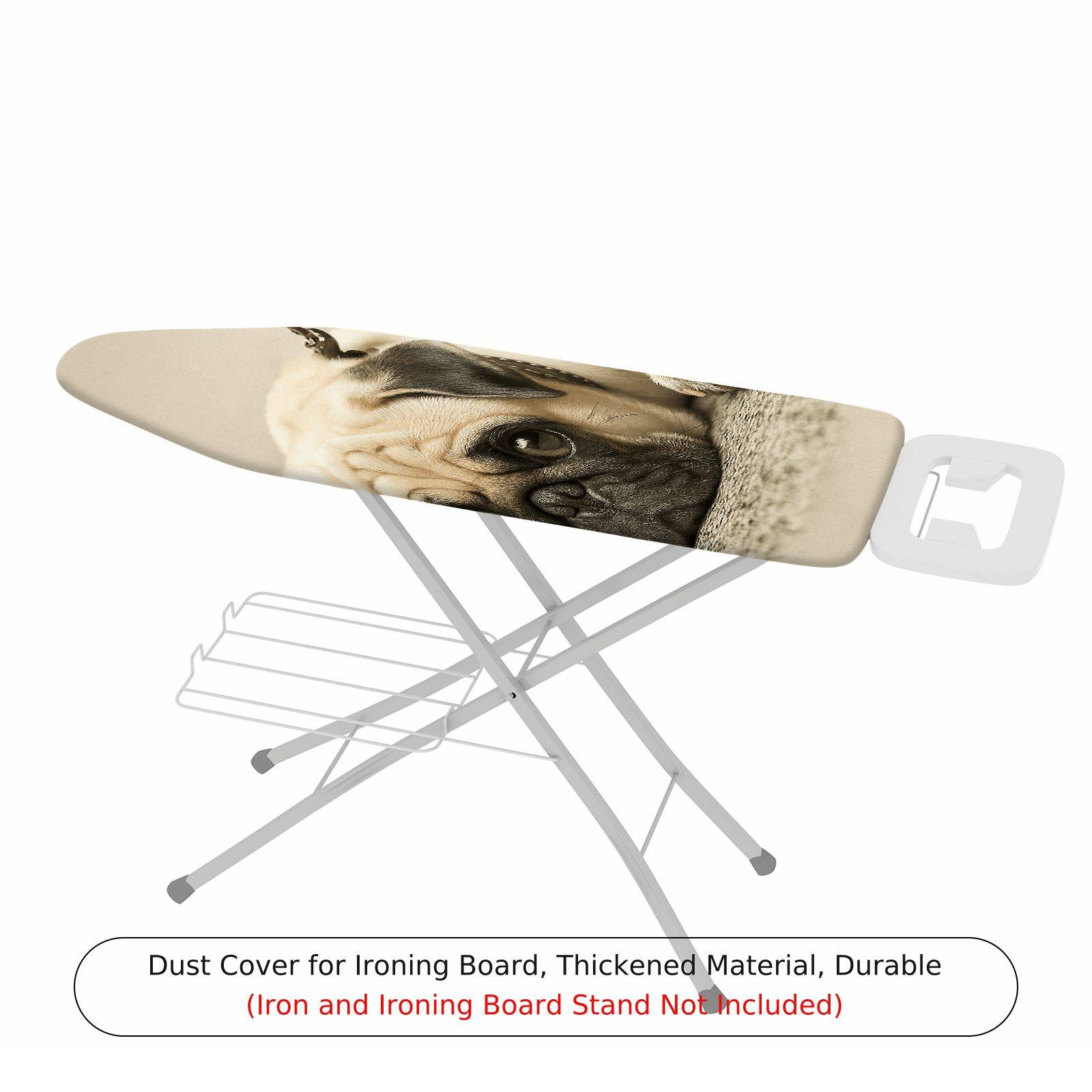 1-Piece Pug Dog Cute Animal  Ironing Board Cover, Universal Size, Without Board