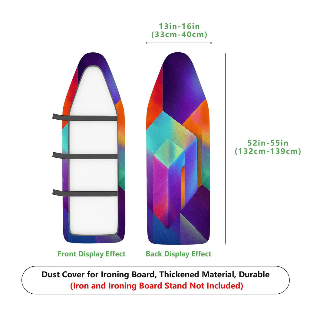 1-Piece Colorful Geometric Abstract  Ironing Board Cover, Universal Size, Without Board