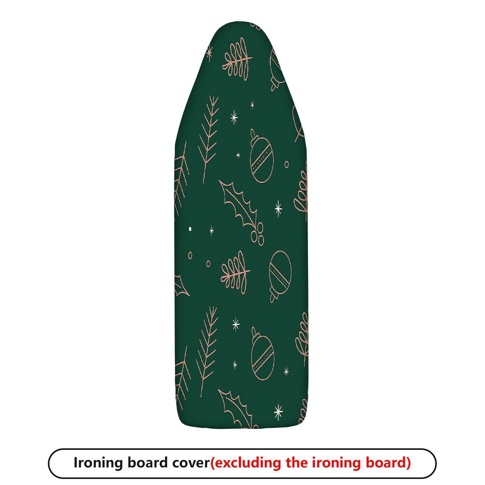 1-Piece Christmas Holiday Green  Ironing Board Cover, Universal Size, Without Board