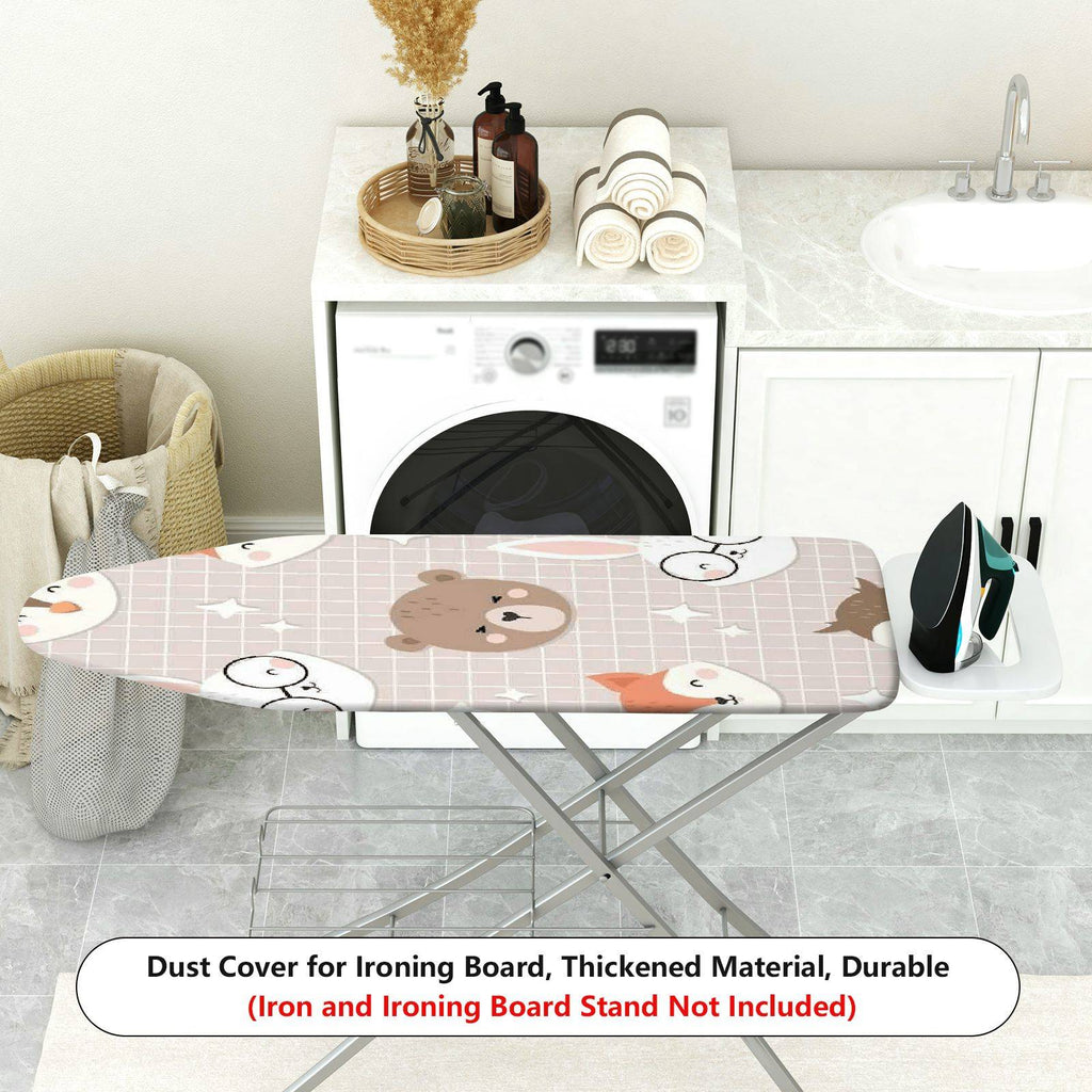 1-Piece Cute Animal  Beige  Ironing Board Cover, Universal Size, Without Board