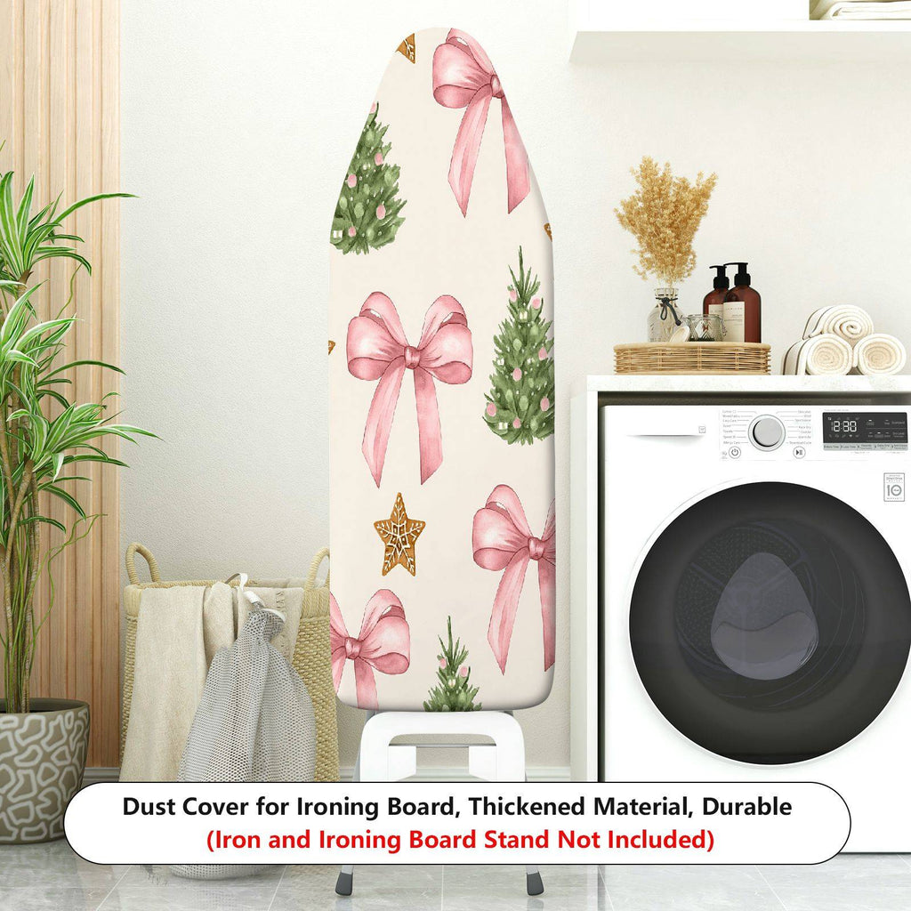 1-Piece Christmas Bow Tree  Ironing Board Cover, Universal Size, Without Board