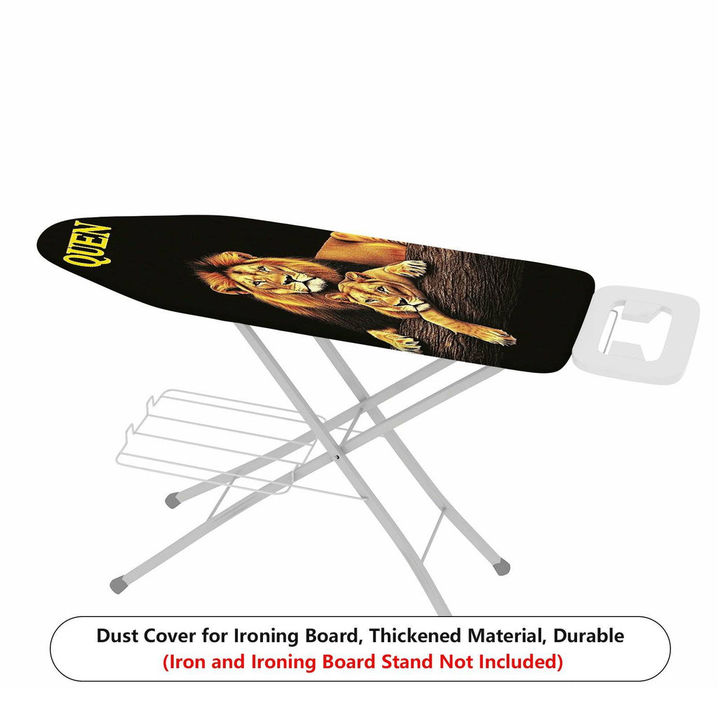 1-Piece Lion Family Animal Nature  Ironing Board Cover, Universal Size, Without Board