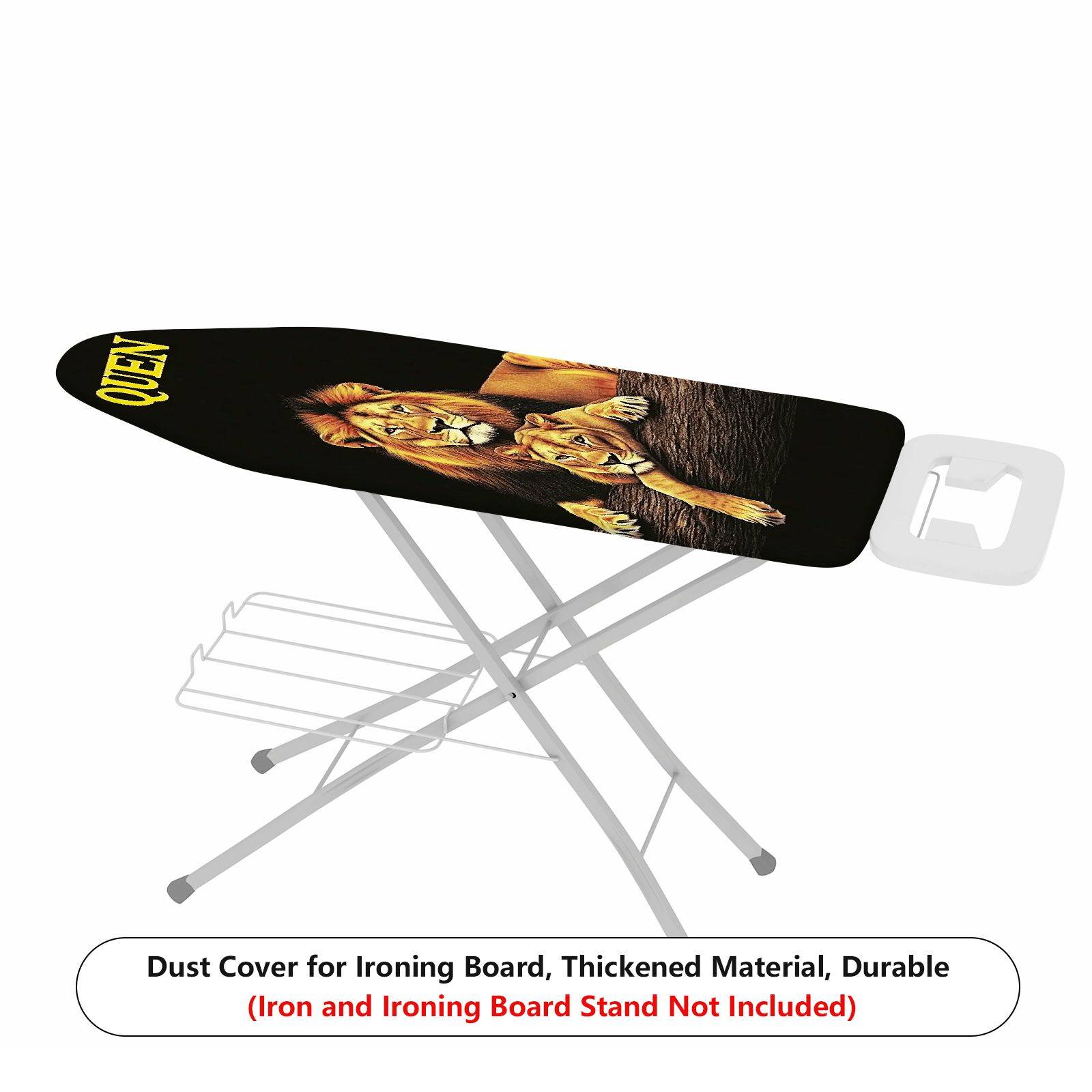 1-Piece Lion Family Animal Nature  Ironing Board Cover, Universal Size, Without Board