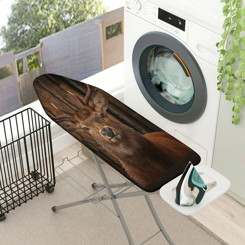 1-Piece Rustic Animal Deer  Ironing Board Cover, Universal Size, Without Board