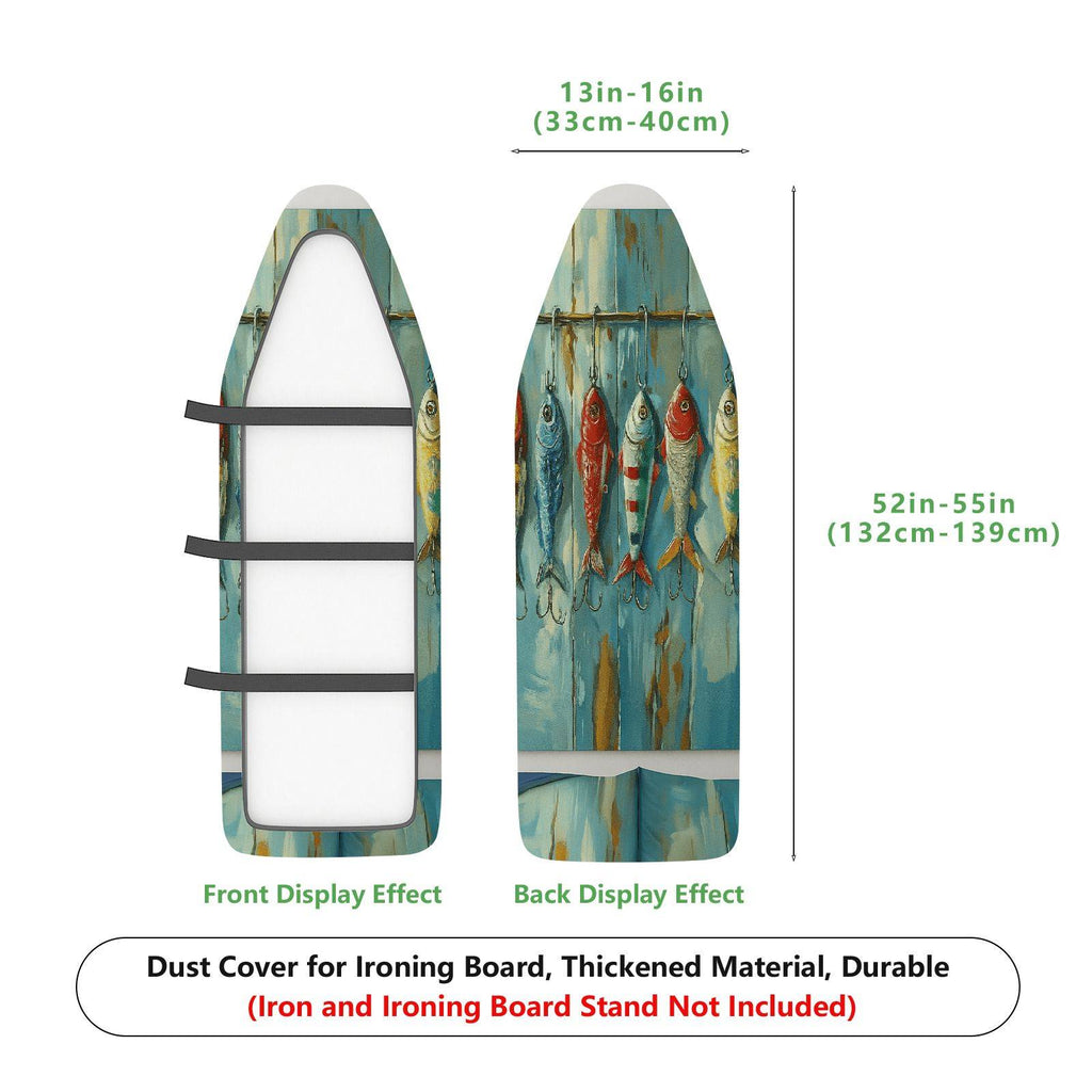 1-Piece Fish Ocean Nautical  Ironing Board Cover, Universal Size, Without Board