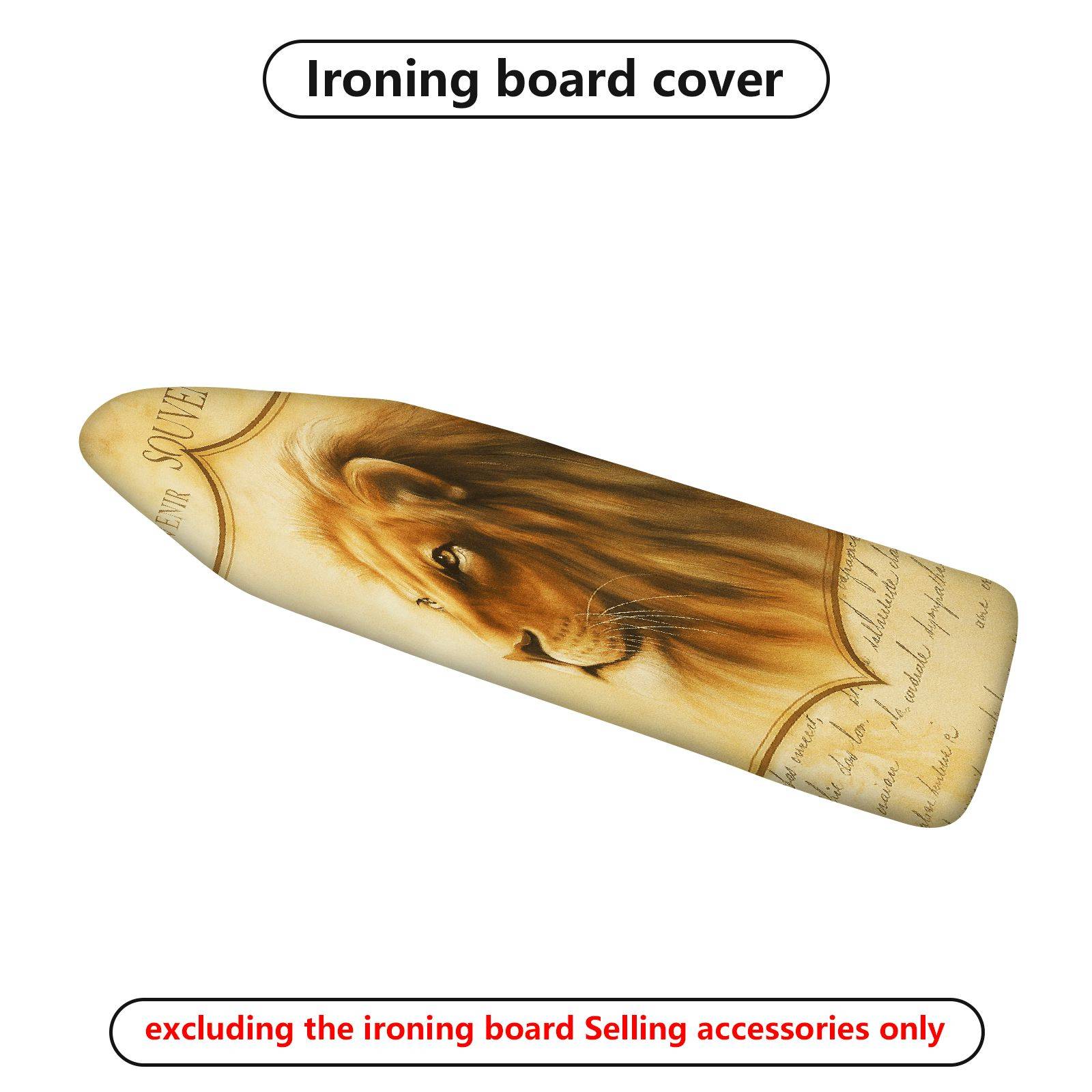 1-Piece Lion Animal Artistic  Ironing Board Cover, Universal Size, Without Board