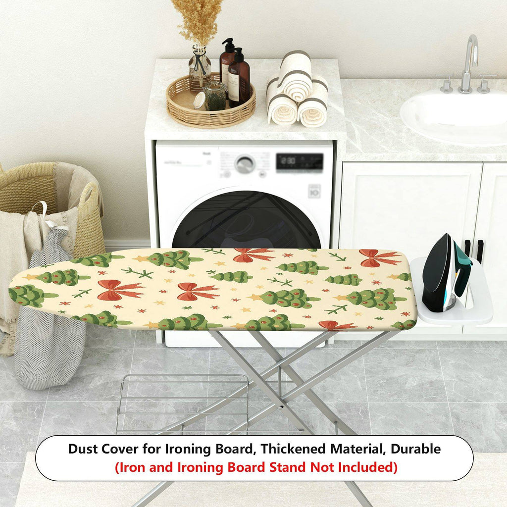 1-Piece Christmas Tree Bow Star  Ironing Board Cover, Universal Size, Without Board