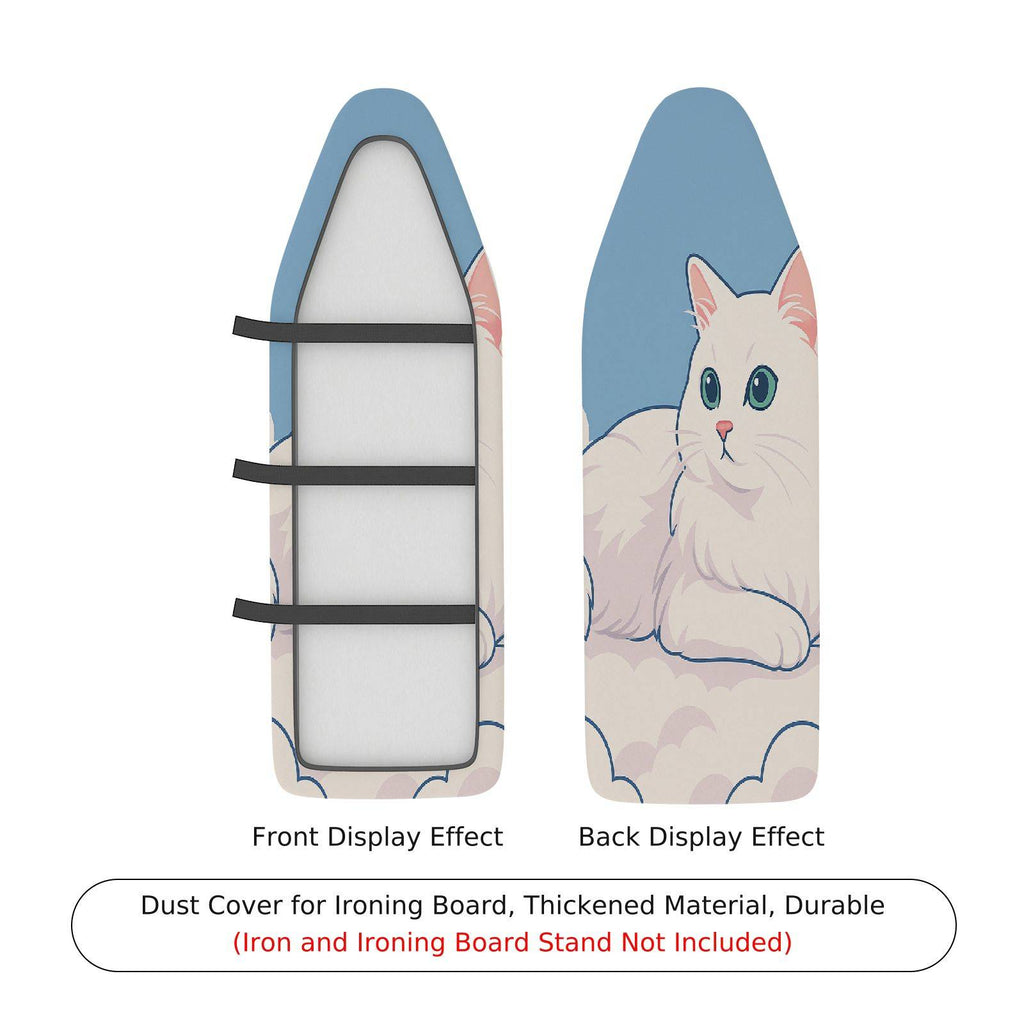 1-Piece Cute Cat Blue Animal  Ironing Board Cover, Universal Size, Without Board