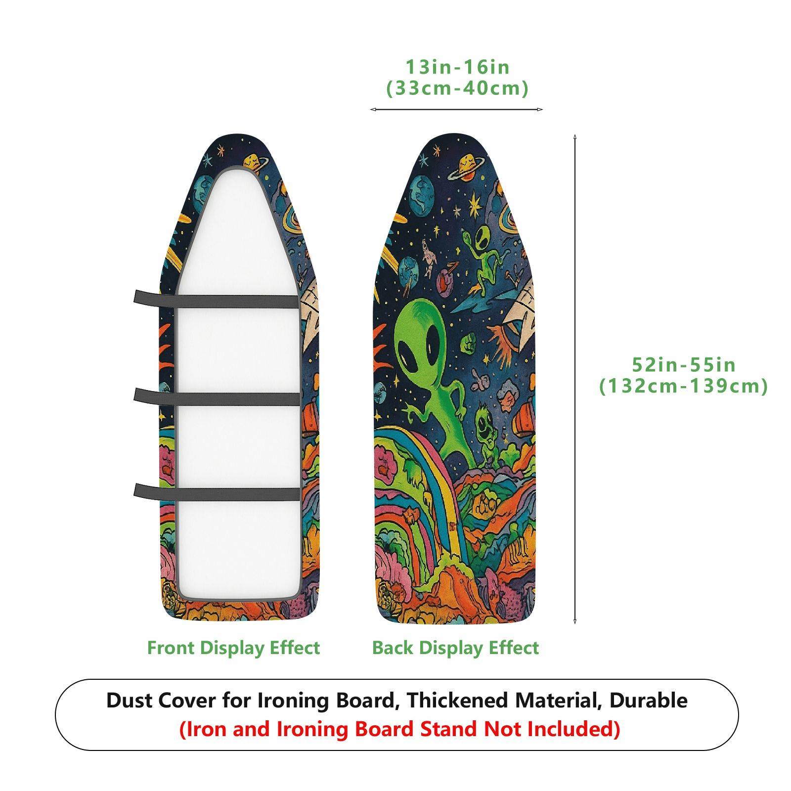 1-Piece Alien Galaxy Space  Ironing Board Cover, Universal Size, Without Board