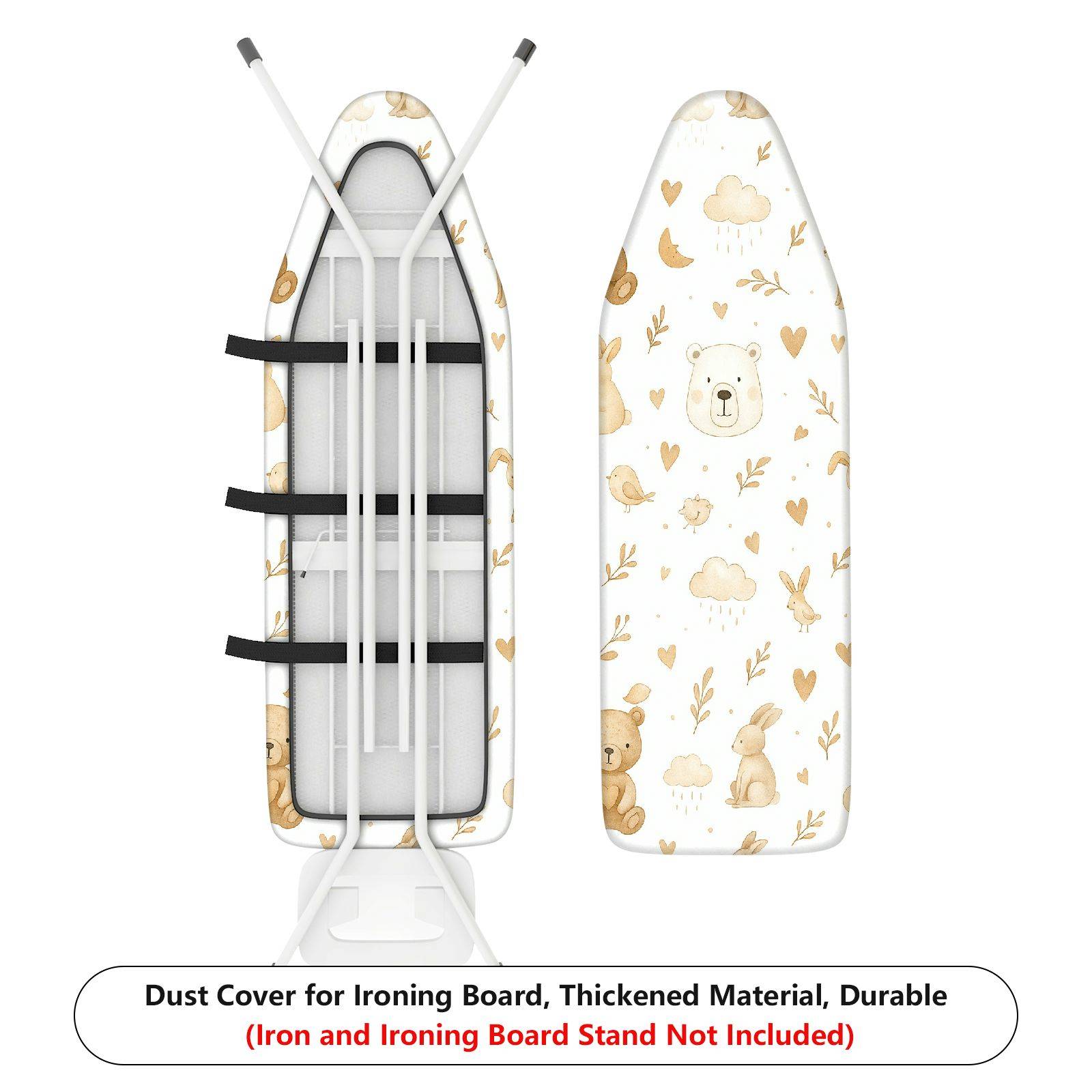 1-Piece Animal Cloud Heart  Ironing Board Cover, Universal Size, Without Board