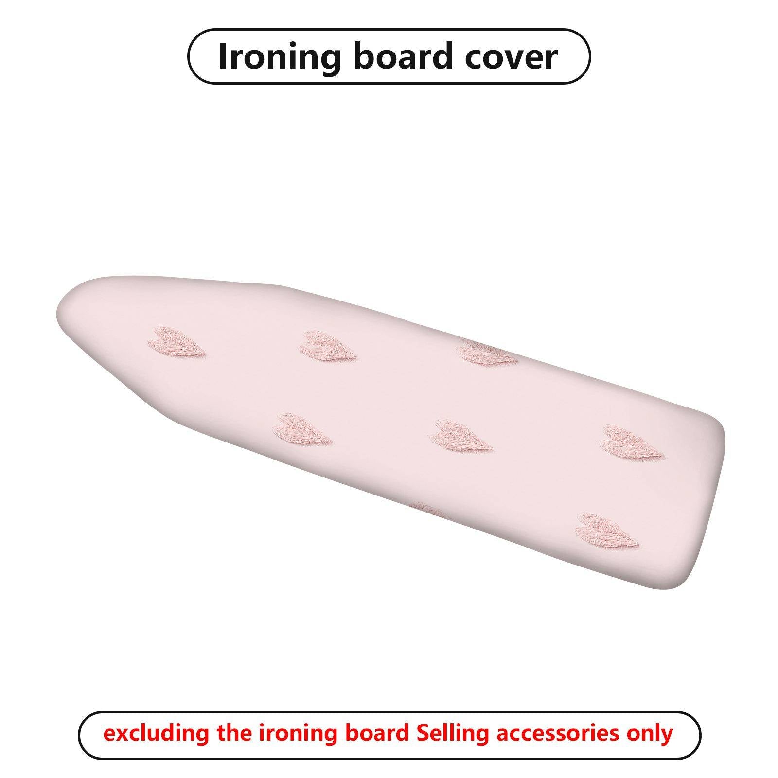 1-Piece Pink Heart Pattern Romantic Decorative  Ironing Board Cover, Universal Size, Without Board