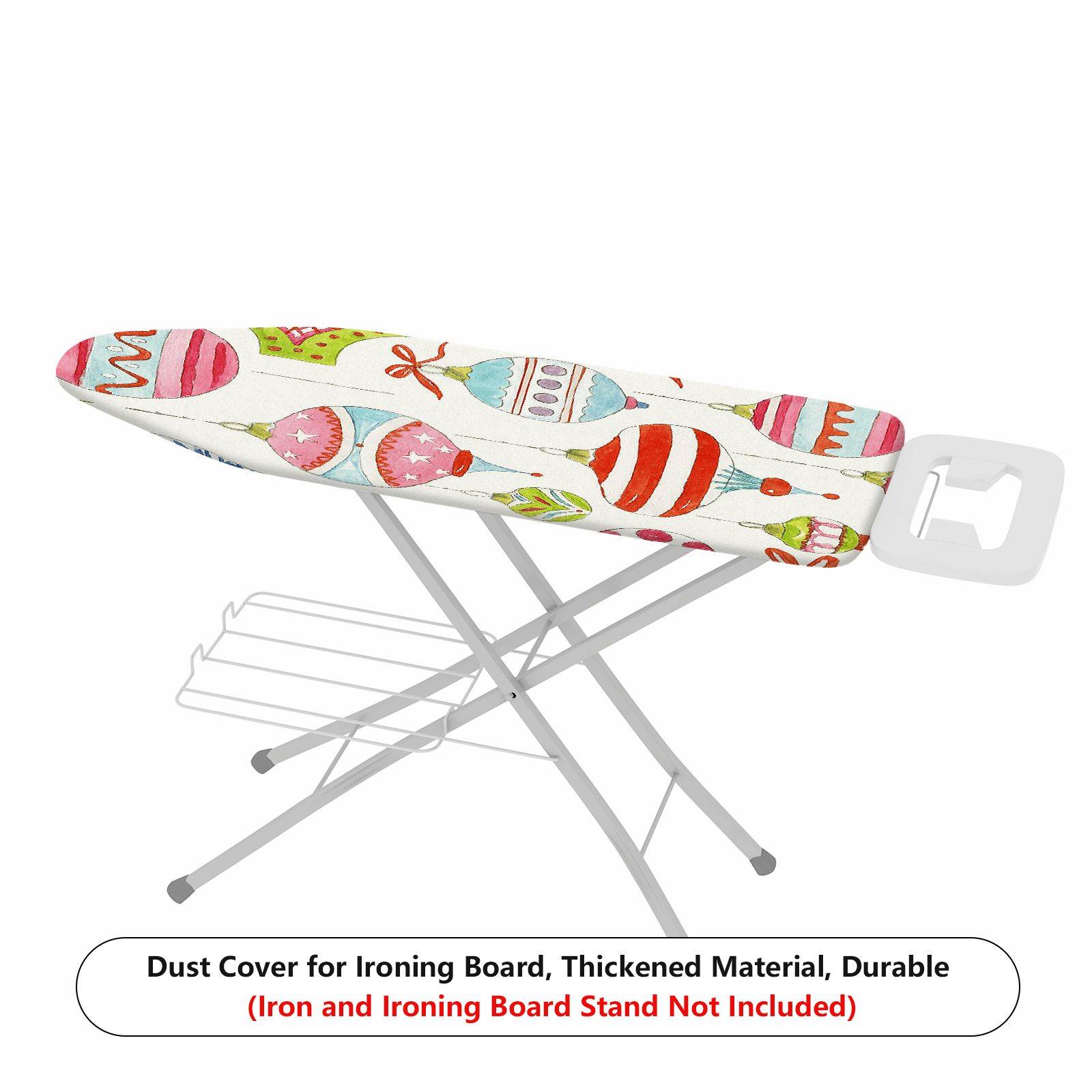 1-Piece Christmas Baubles Festive Ornament  Ironing Board Cover, Universal Size, Without Board