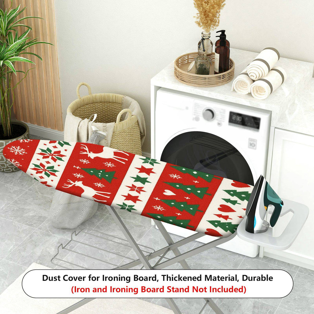 1-Piece Christmas Reindeer Snowflake  Ironing Board Cover, Universal Size, Without Board