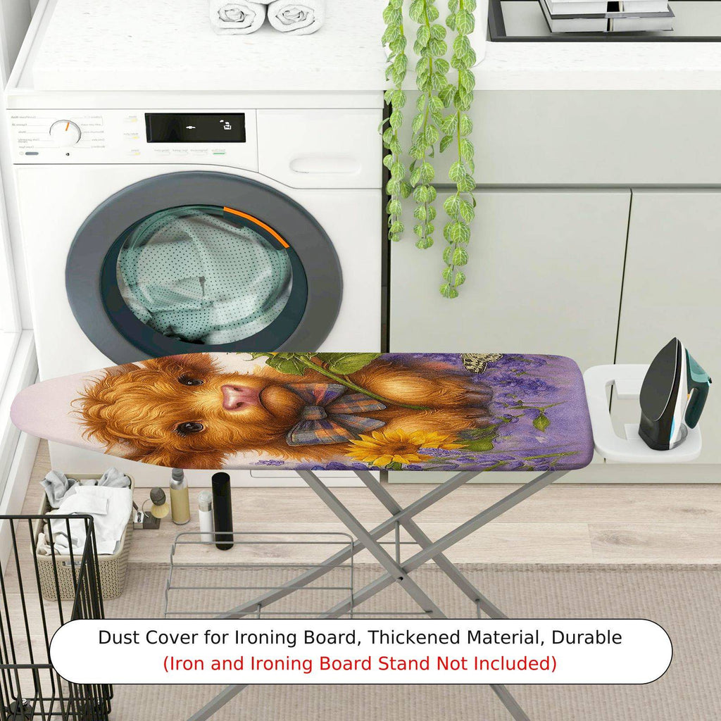 1-Piece Cute Animal Floral Decorative  Ironing Board Cover, Universal Size, Without Board