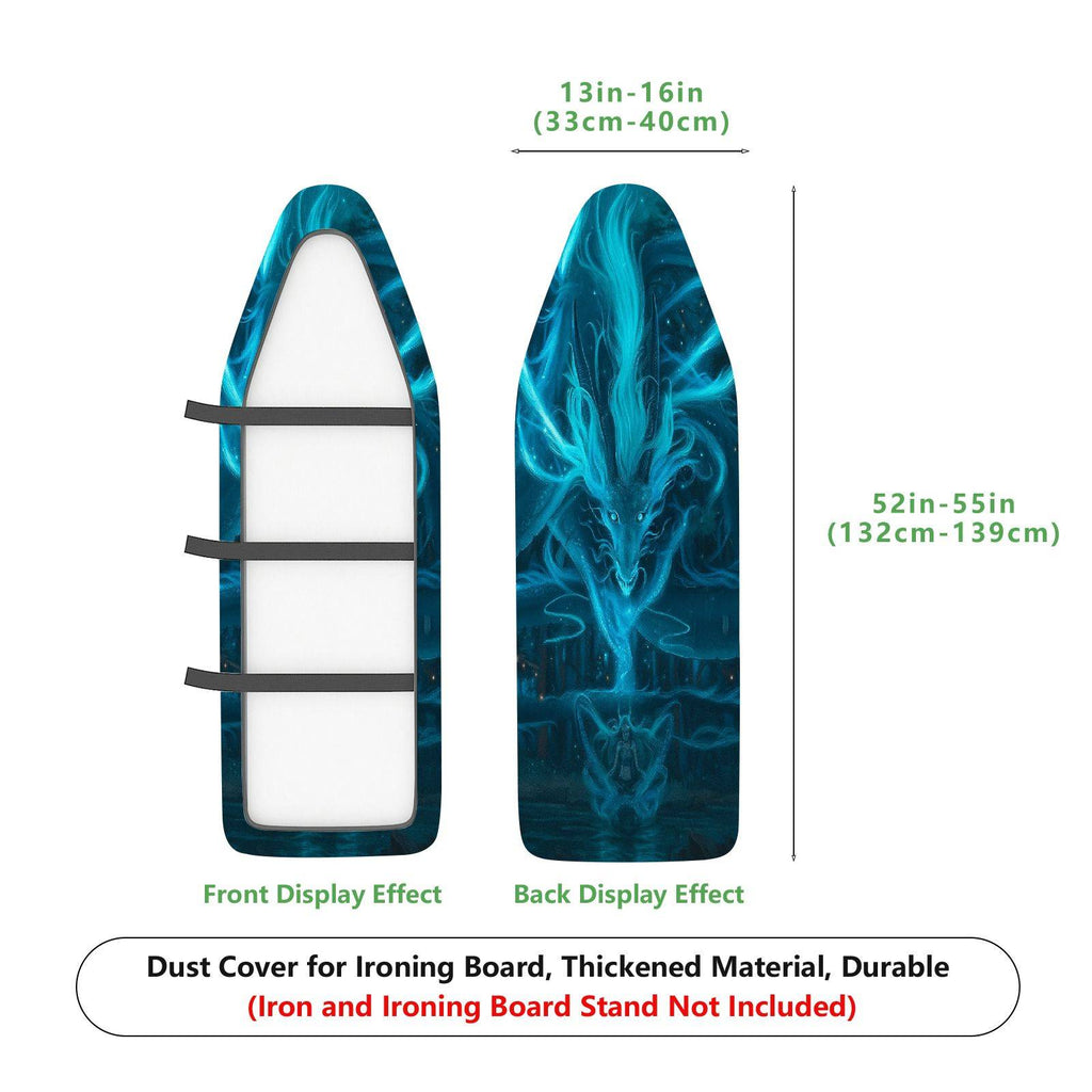 1-Piece Abstract Ocean Wave Fantasy  Ironing Board Cover, Universal Size, Without Board