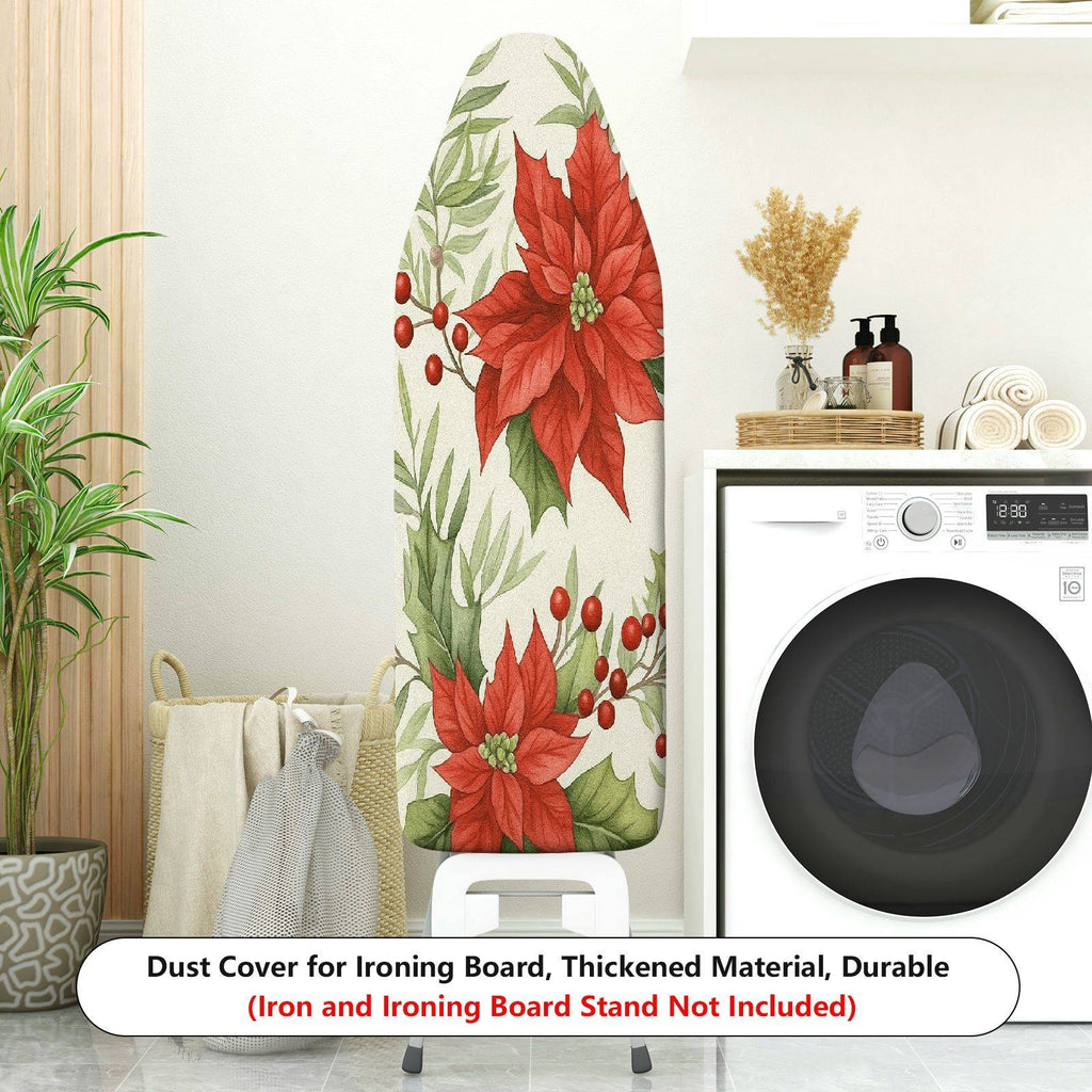 1-Piece Christmas Floral Festive  Ironing Board Cover, Universal Size, Without Board