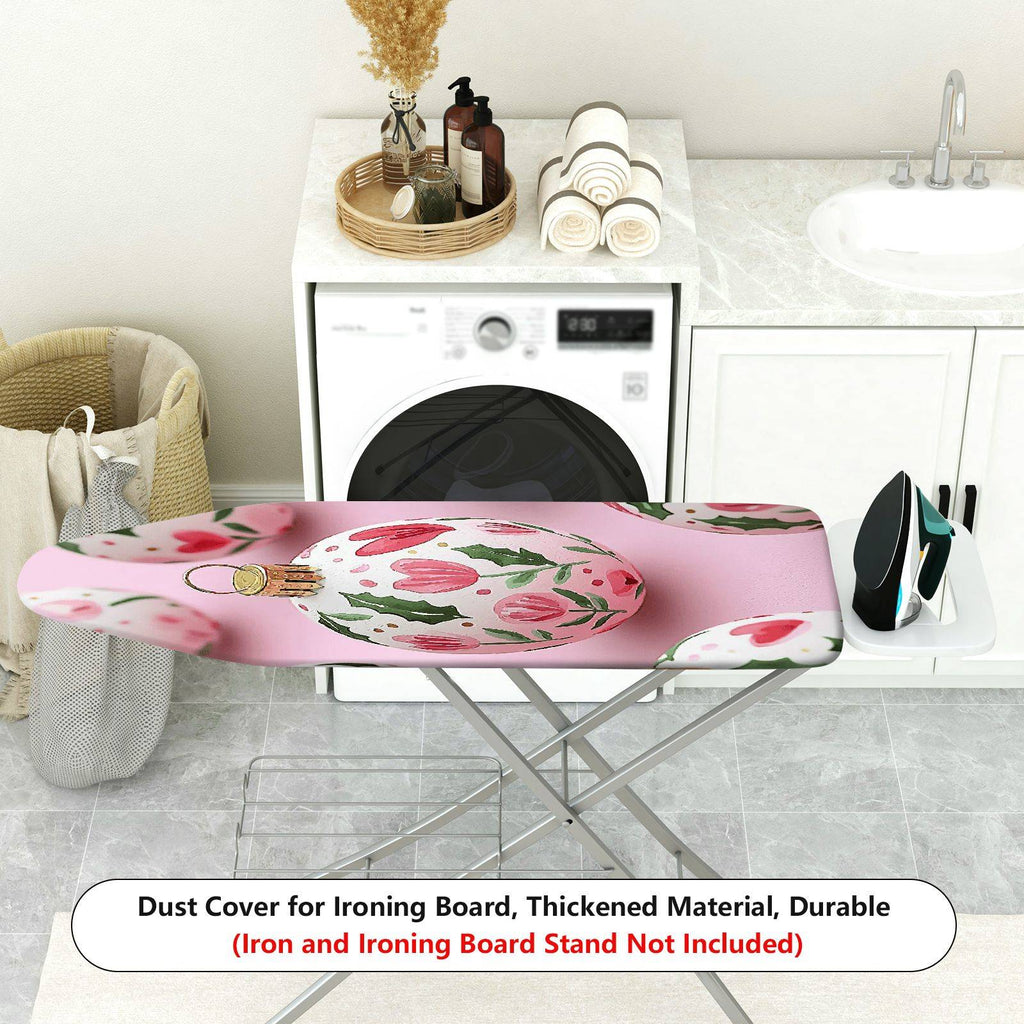 1-Piece Christmas Floral Decorative  Ironing Board Cover, Universal Size, Without Board