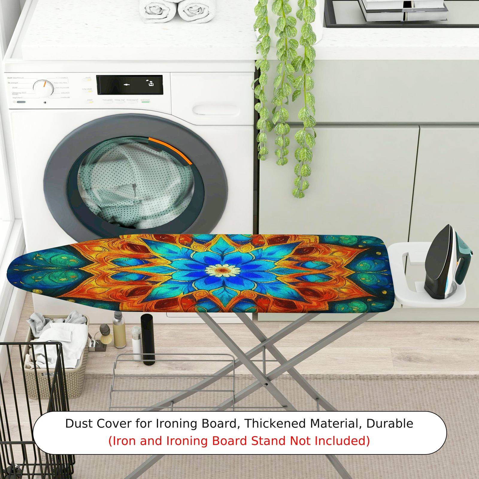 1-Piece Floral Abstract Bohemian  Ironing Board Cover, Universal Size, Without Board