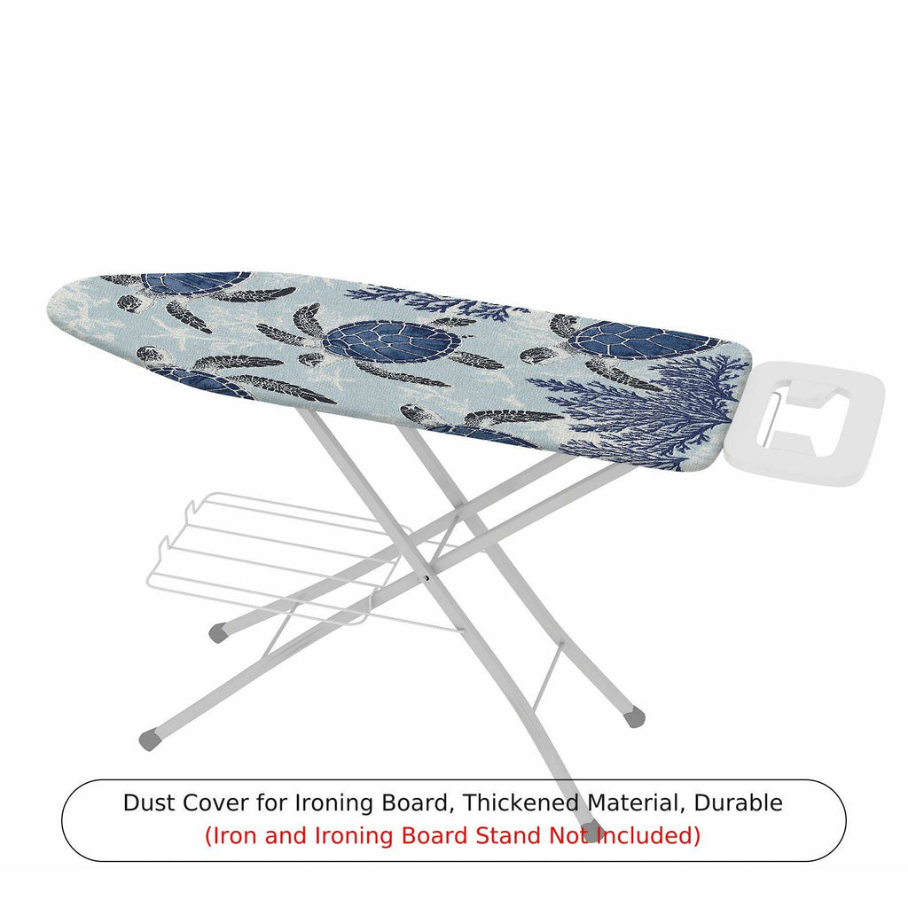 1-Piece Sea Turtle Coral Ocean  Ironing Board Cover, Universal Size, Without Board