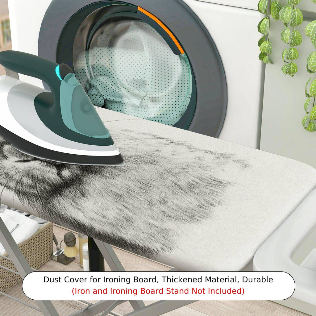 1-Piece Rabbit Sketch Animal  Ironing Board Cover, Universal Size, Without Board