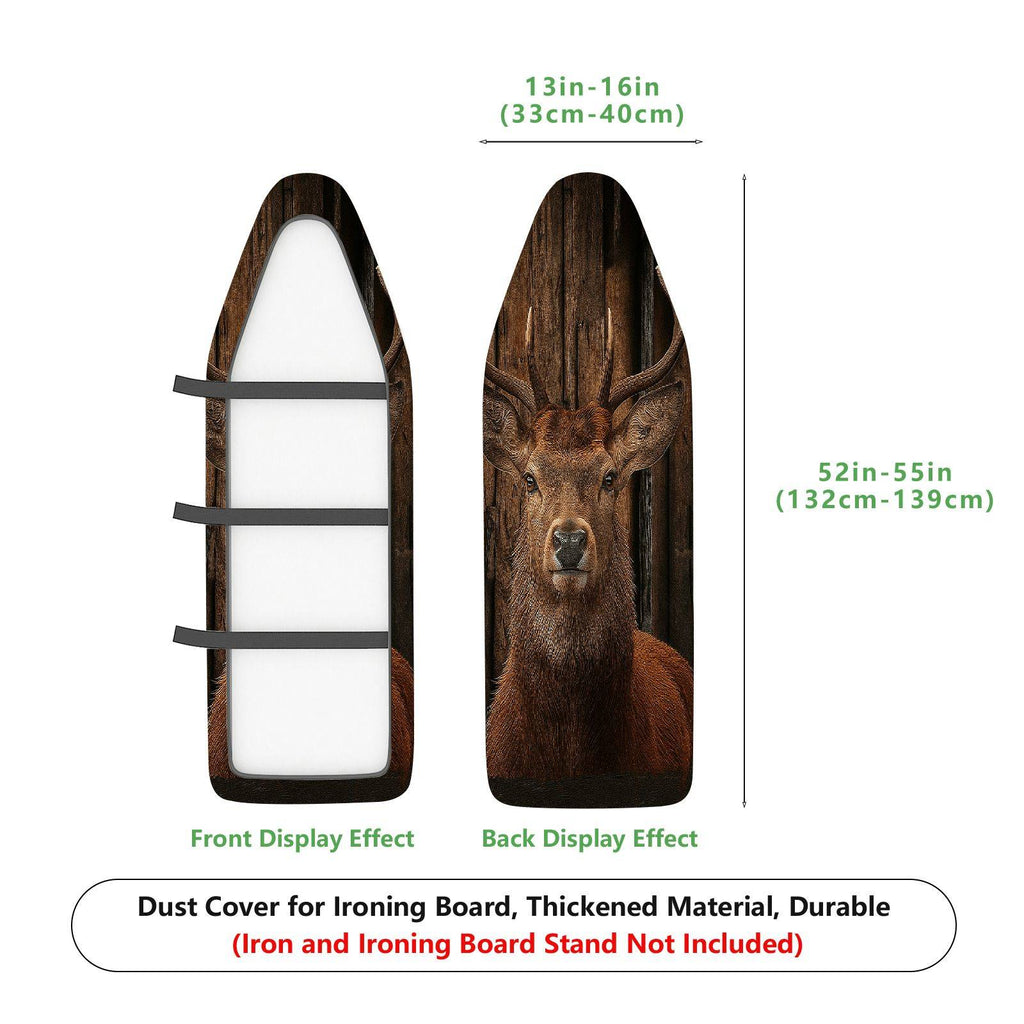 1-Piece Rustic Animal Deer  Ironing Board Cover, Universal Size, Without Board