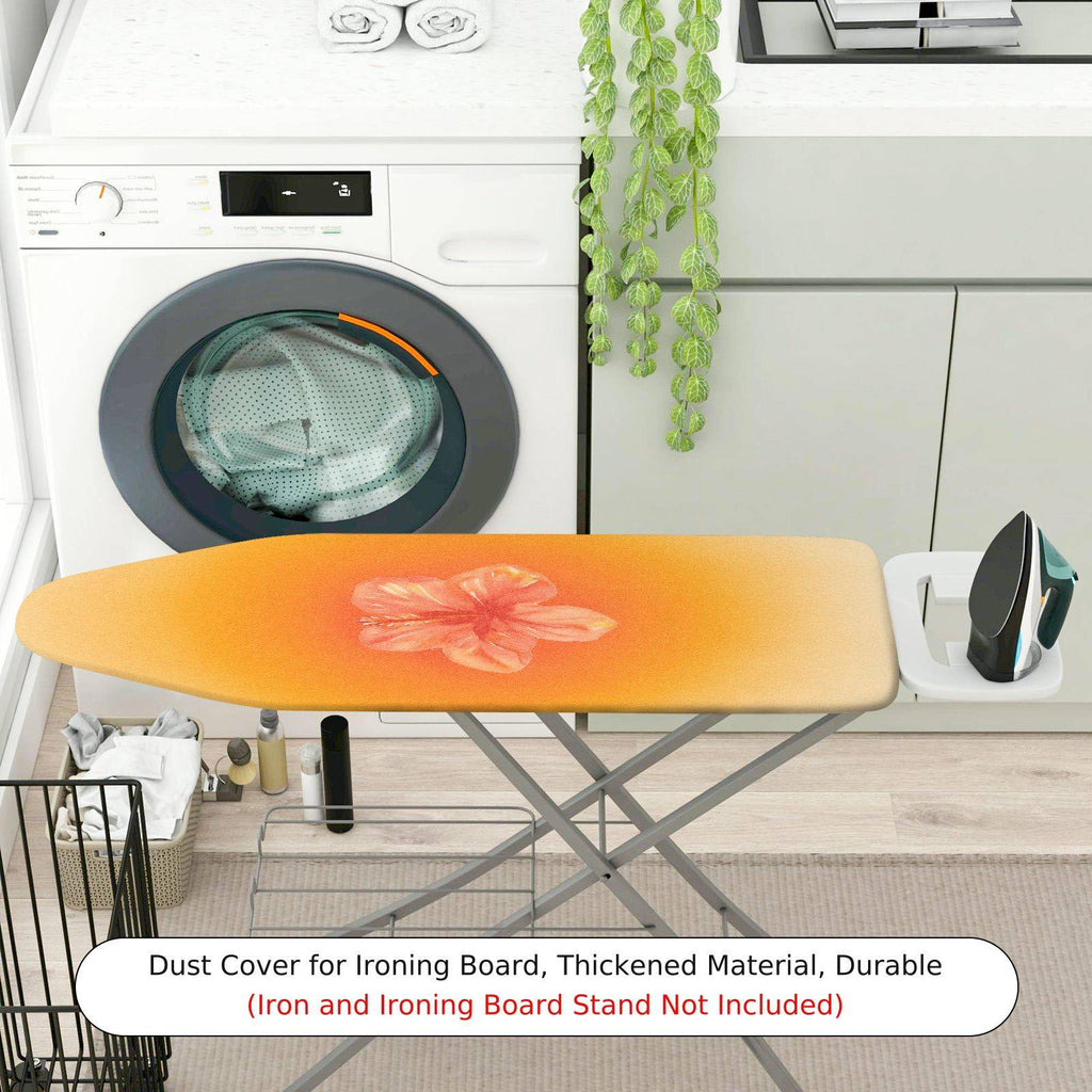 1-Piece Floral Orange Pink Blossom  Ironing Board Cover, Universal Size, Without Board