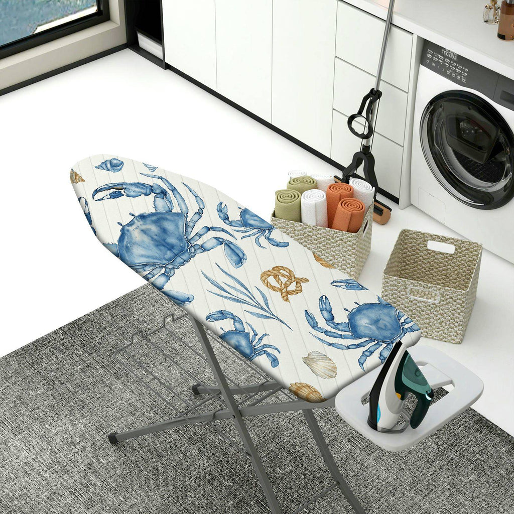 1-Piece Crab Ocean Marine  Ironing Board Cover, Universal Size, Without Board