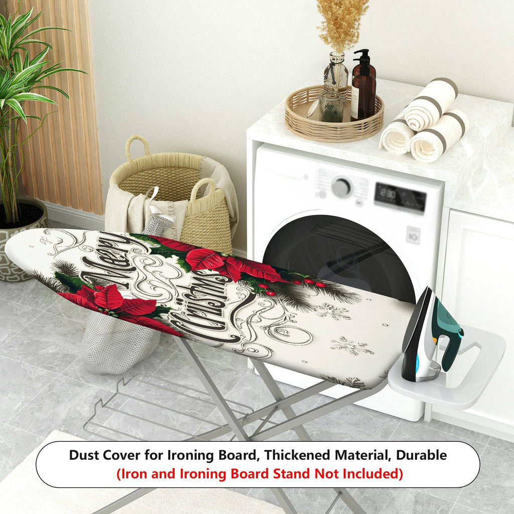 1-Piece Christmas Floral Snow  Ironing Board Cover, Universal Size, Without Board