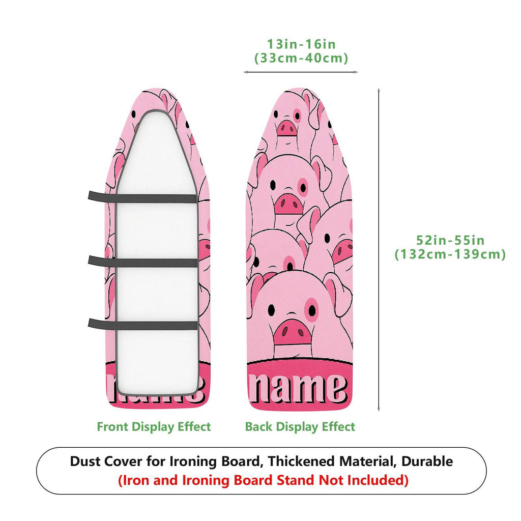 1-Piece Pink Pig Cute  Ironing Board Cover, Universal Size, Without Board