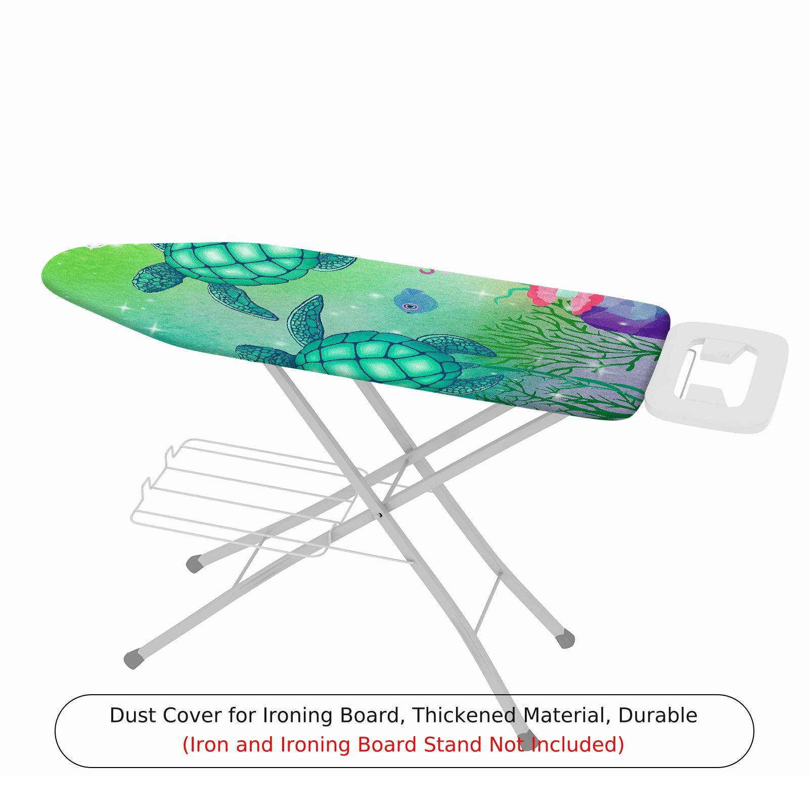 1-Piece Sea Turtle Ocean Green  Ironing Board Cover, Universal Size, Without Board