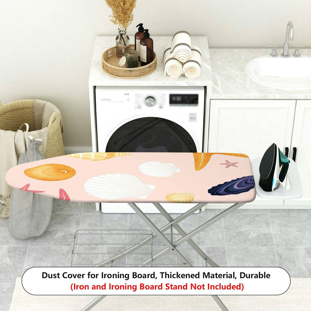 1-Piece Seashell Starfish Ocean  Ironing Board Cover, Universal Size, Without Board