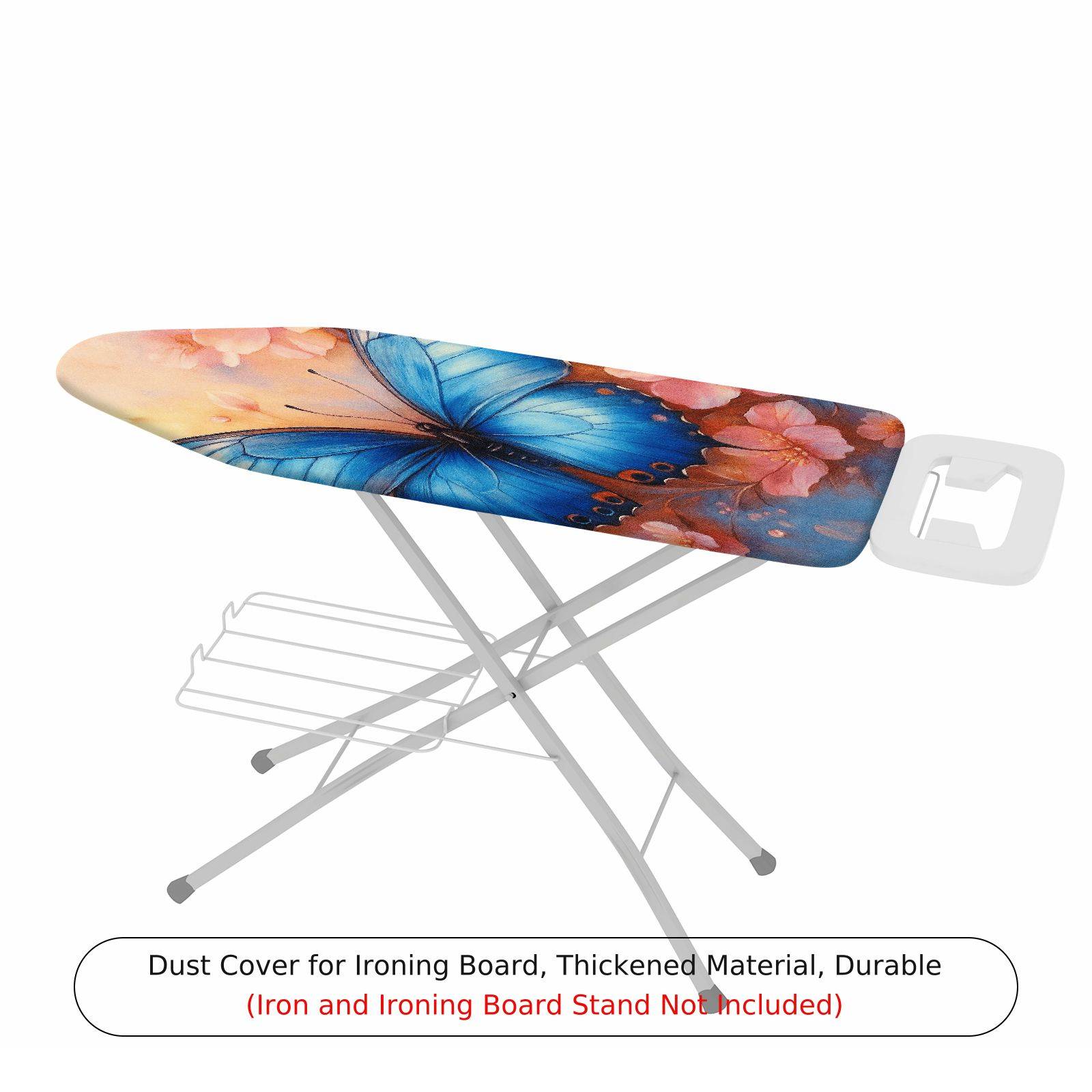 1-Piece Butterfly Floral Pink  Ironing Board Cover, Universal Size, Without Board