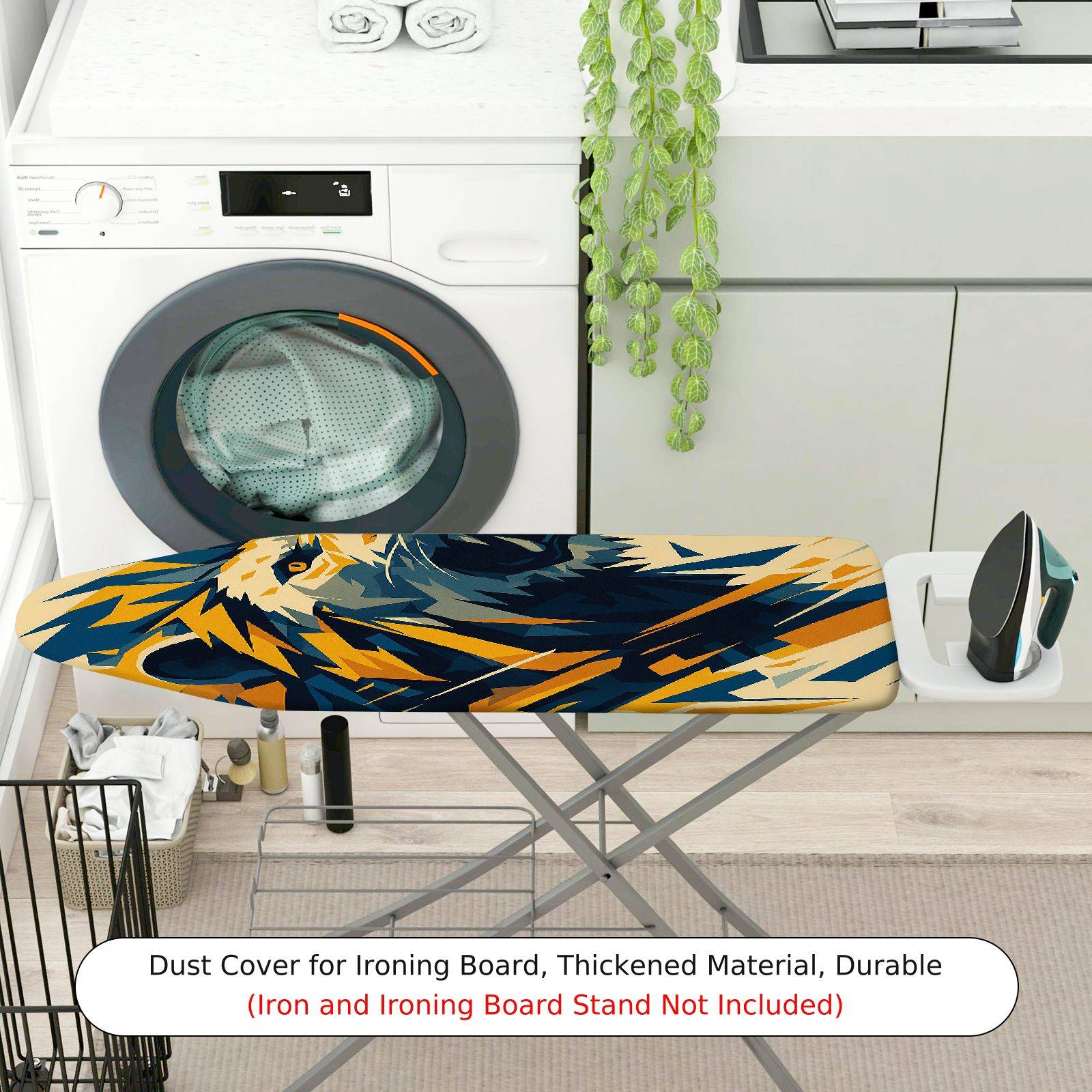 1-Piece Abstract Lion Pattern Graphic  Ironing Board Cover, Universal Size, Without Board