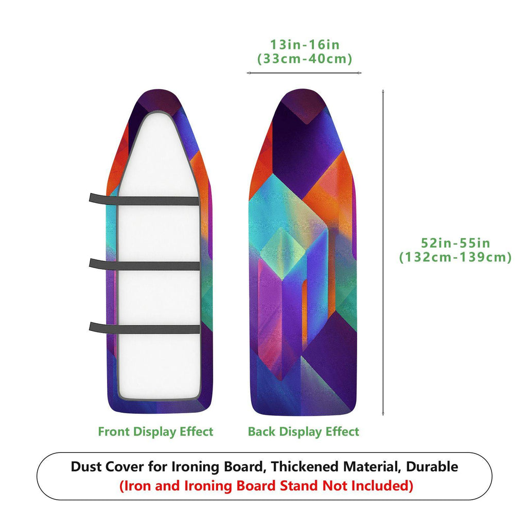 1-Piece Geometric Colorful Abstract  Ironing Board Cover, Universal Size, Without Board