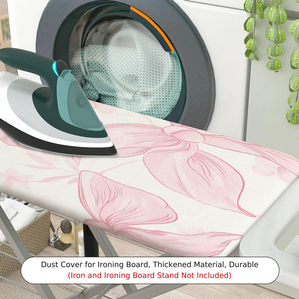 1-Piece Floral Pink Elegant  Ironing Board Cover, Universal Size, Without Board
