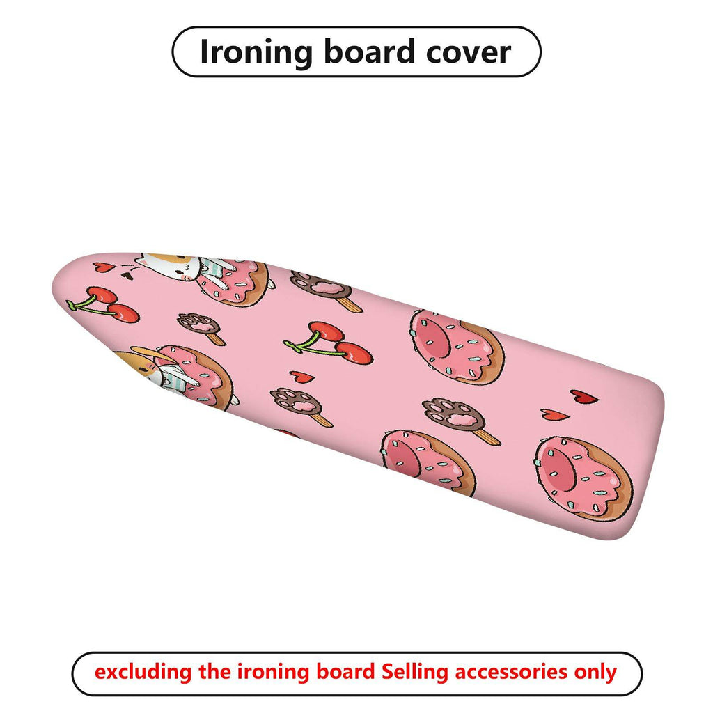1-Piece Pink  Donut Cherry  Ironing Board Cover, Universal Size, Without Board
