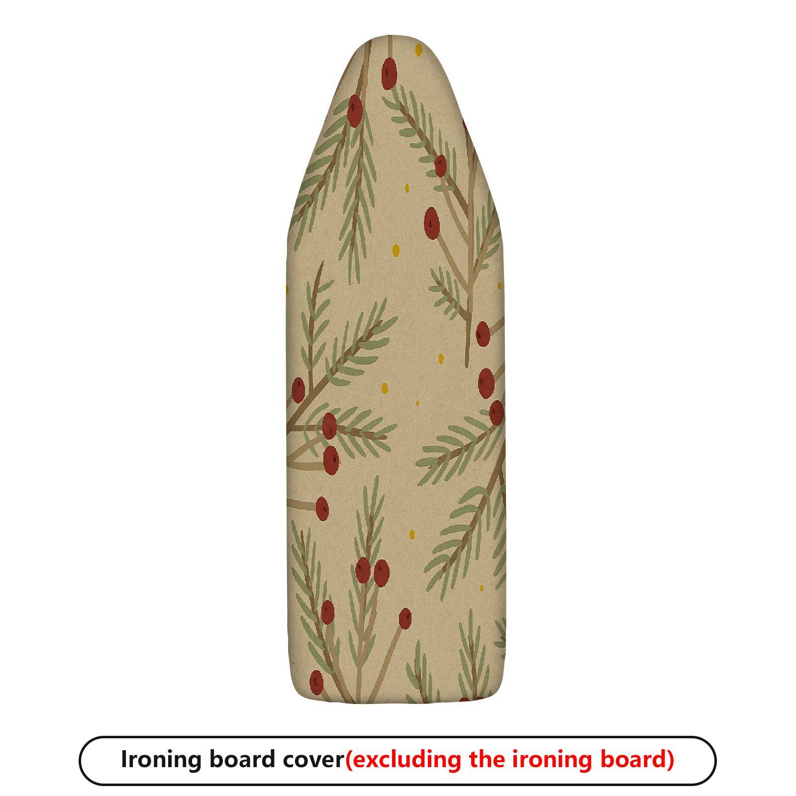 1-Piece Christmas Pine Berry Pattern  Ironing Board Cover, Universal Size, Without Board