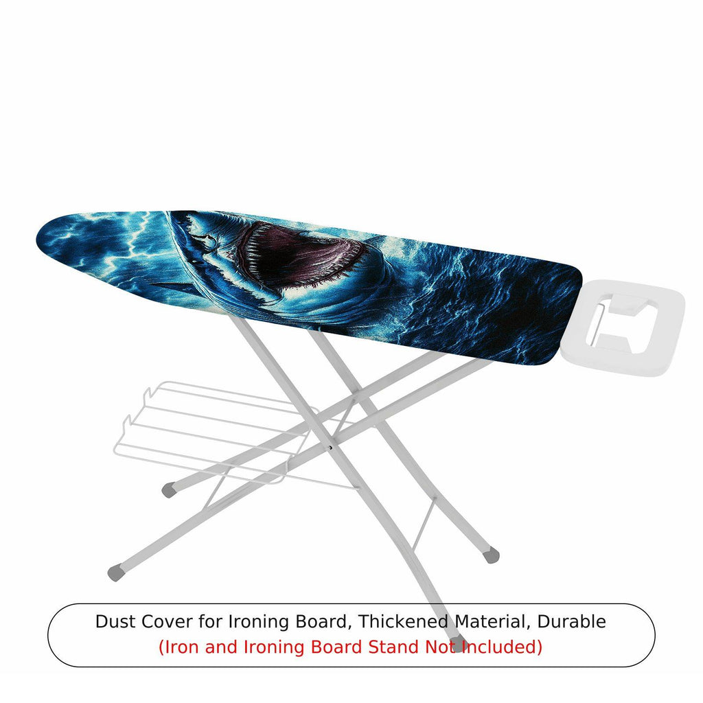 1-Piece Shark Lightning Ocean  Ironing Board Cover, Universal Size, Without Board