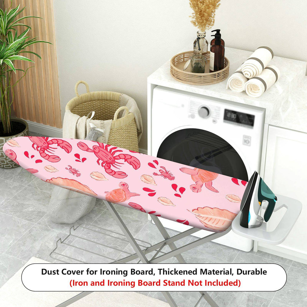 1-Piece Seafood Animal Leaf  Ironing Board Cover, Universal Size, Without Board