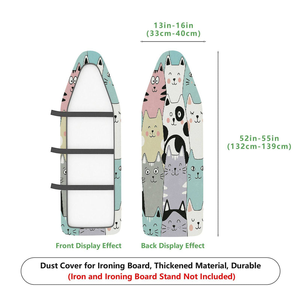 1-Piece Cat Animal  Ironing Board Cover, Universal Size, Without Board