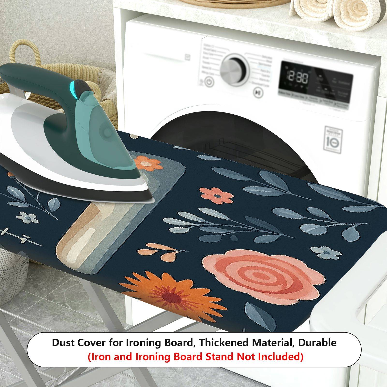 1-Piece Sewing floral retro  Ironing Board Cover, Universal Size, Without Board