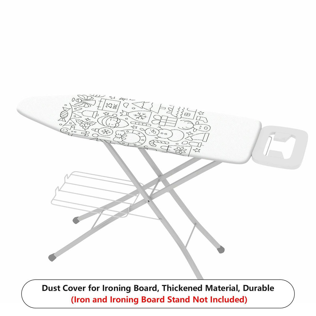 1-Piece Christmas Festive Season Santa  Ironing Board Cover, Universal Size, Without Board