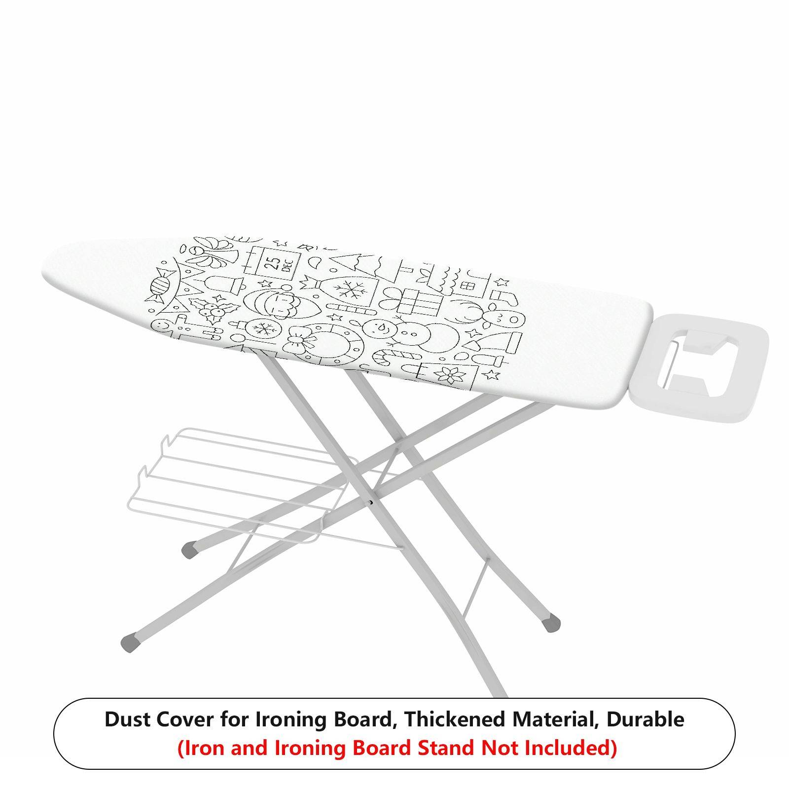 1-Piece Christmas Festive Season Santa  Ironing Board Cover, Universal Size, Without Board